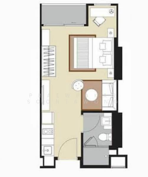Whizdom Avenue Ratchada-Ladprao, Bangkok, Ladprao Road, Jom Phon, Chatuchak, Bangkok, 1 Bedroom, 28 sqm, Condo For Rent, by Praewpakar Soontawong, 500279332 - DDproperty.com