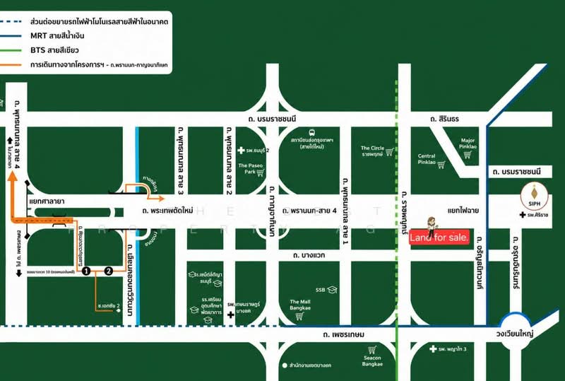 ที่ดินตลิ่งชัน กรุงเทพมหานคร, Bangkok, Bang Prom, Taling Chan, Bangkok, , 868 sqm, Land For Sale, by The Best Property Agent แนช, 500279574 - DDproperty.com