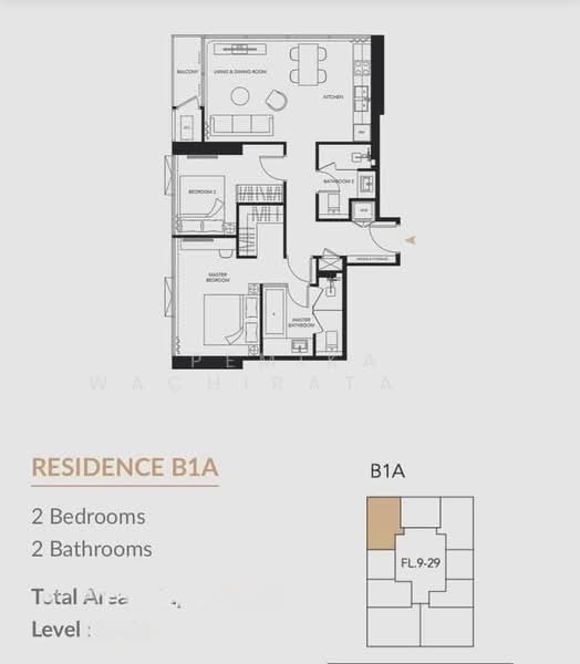 Celes Asoke, Bangkok, 8-10 Sukhumvit 21, Khlongtoei Nua, Watthana, Bangkok, 2 Bedrooms, 70 sqm, Condo For Rent, by Pemika Wachiratanakorn, 500279583 - DDproperty.com