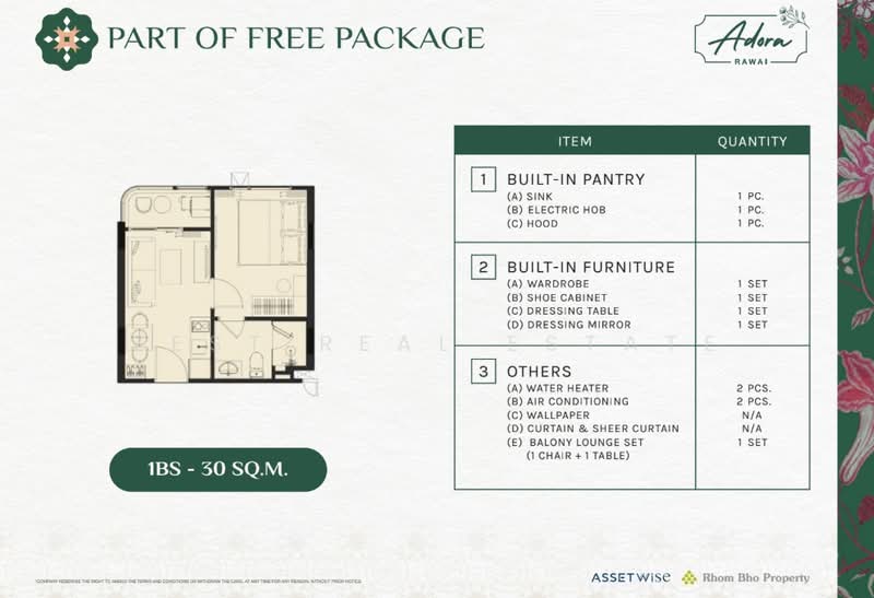 The Title Adora Rawai, Phuket, Rawai, Muang Phuket, Phuket, 1 Bedroom, 30 sqm, Condo For Sale, by Zest Real Estate, 500280985 - DDproperty.com