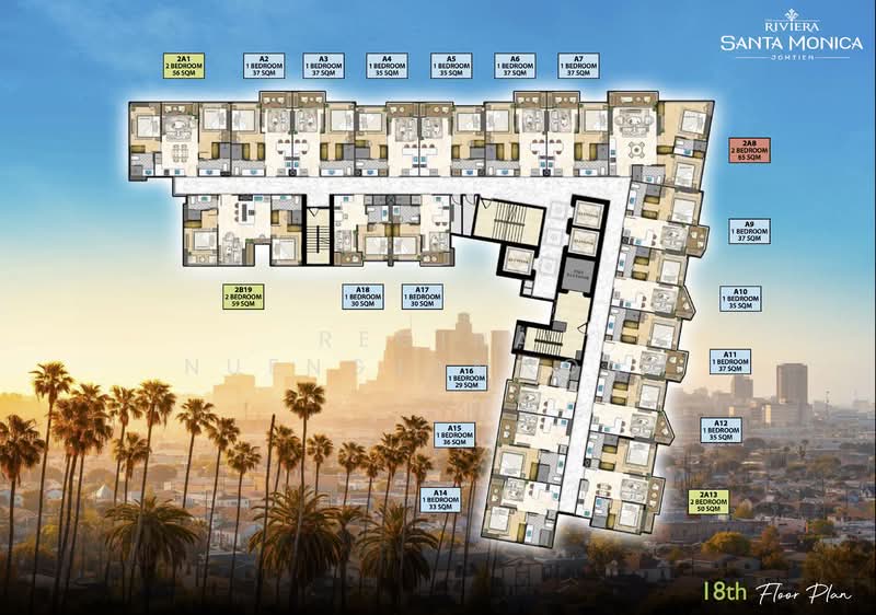 The Riviera Santa Monica : ซานต้า โมนิก้า, ชลบุรี, หนองปรือ, บางละมุง, ชลบุรี, 30 ตร.ม., คอนโด ขาย, โดย Regina Nuengjamnong, 500282493 - DDproperty.com