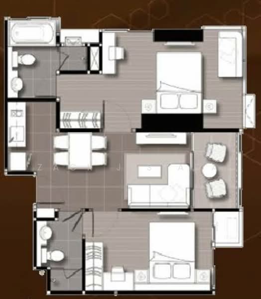 IDEO Verve Sukhumvit, Bangkok, 2077 Sukhumvit Road, Phra Kanong Nua, Watthana, Bangkok, 2 Bedrooms, 58 sqm, Condo For Sale, by Zack Jessada, 500283027 - DDproperty.com