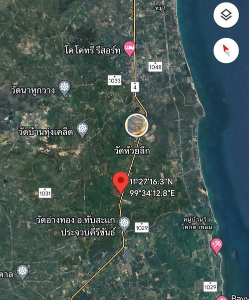 ที่ดิน ติดถนนเพชรเกษม ทับสะแก ประจวบคีรีขันธ์ 32 ไร่, Prachuap Khiri Khan, เพชรเกษม, Na Hu Kwang, Thap Sakae, Prachuap Khiri Khan, , 51,252 sqm, Land For Sale, by Wasan Wasati, 500284501 - DDproperty.com