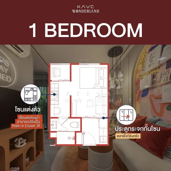 Kave Wonderland, Pathum Thani, Khlong Nung, Khlong Luang, Pathum Thani, 1 Bedroom, 26 sqm, Condo For Sale, by Areeya Kingwichit, 500284812 - DDproperty.com
