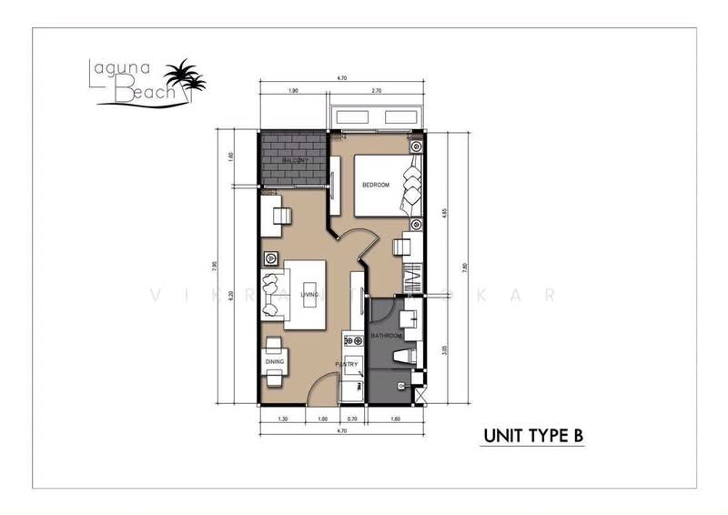 Laguna Beach Resort 2, Chon Buri (Pattaya), 9 Thepprasit, Nong Pru, Bang Lamung (Pattaya), Chon Buri (Pattaya), 1 Bedroom, 37 sqm, Condo For Sale, by Vikrant Kokar, 500286044 - DDproperty.com