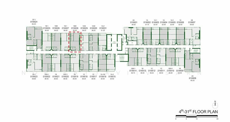 The Line Vibe, Bangkok, Jom Phon, Chatuchak, Bangkok, 1 Bedroom, 37 sqm, Condo For Rent, by Nop Satjavitvisarn, 500286325 - DDproperty.com