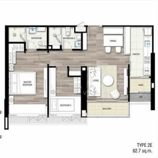 333 Riverside : 333 ริเวอร์ไซด์, กรุงเทพ, 333 ประชาราษฎร์ สาย 2, บางซื่อ, บางซื่อ, กรุงเทพ, 86 ตร.ม., คอนโด ให้เช่า, โดย Settawut Leenavong, 500286760 - DDproperty.com