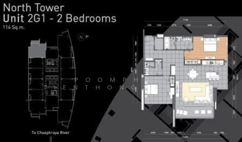 The River by Raimon Land, Bangkok, Soi Charoen Nakorn 13, Charoen Nakorn Road, Khlong Ton Sai, Khlong San, Bangkok, 2 Bedrooms, 112 sqm, Condo For Sale, by Poomphat Tienthongsakul, 500287205 - DDproperty.com