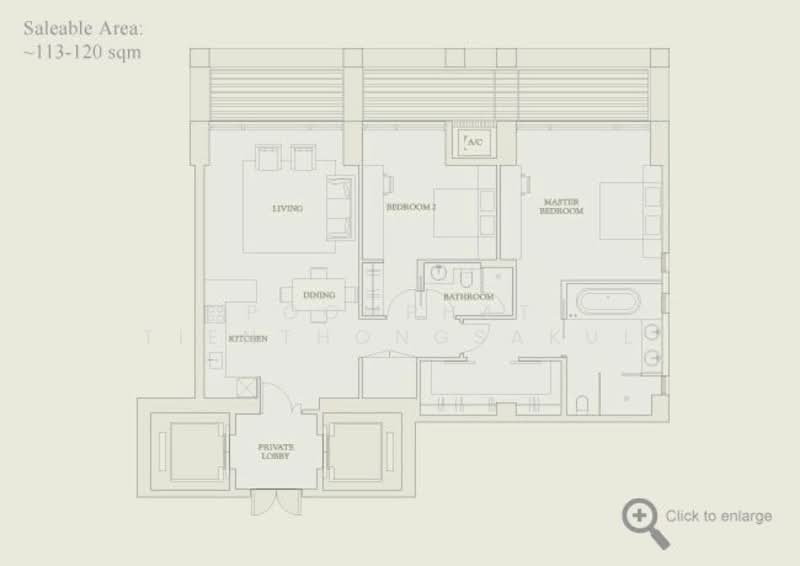 The Sukhothai Residences, Bangkok, 3 Sathorn Tai Road, Thung Maha Mek, Sathon, Bangkok, 2 Bedrooms, 125 sqm, Condo For Sale, by Poomphat Tienthongsakul, 500287381 - DDproperty.com