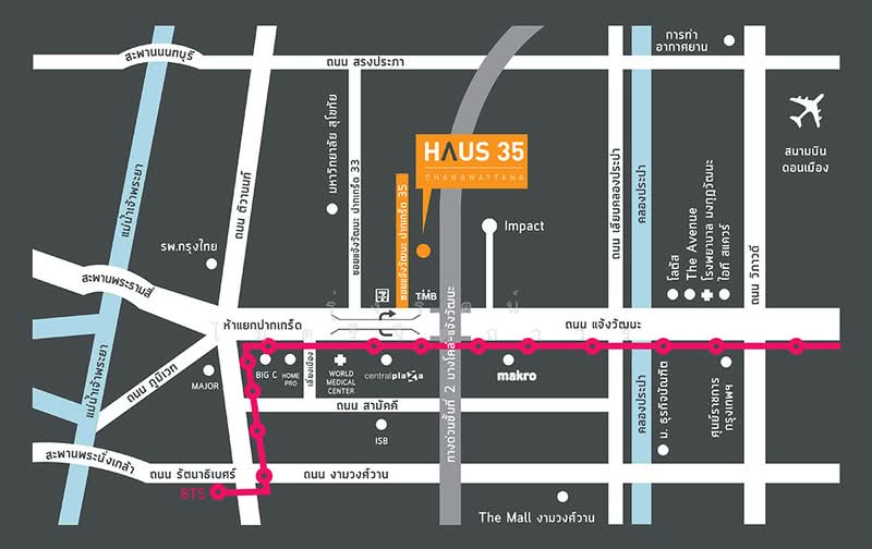 Haus 35 Chaengwattana : เฮ้าส์ 35 แจ้งวัฒนะ, นนทบุรี, ซอย ปากเกร็ด-แจ้งวัฒนะ 35, คลองเกลือ, ปากเกร็ด, นนทบุรี, 162 ตร.ม., ทาวน์เฮ้าส์ ให้เช่า, โดย รุ่งรัตน์ ไมตรีจิตถาวร, 500288183 - DDproperty.com