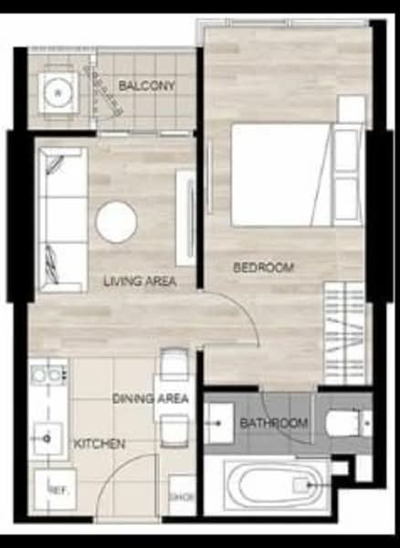 Oka Haus Sukhumvit 36, Bangkok, 3399 Rama 4 Road, Khong Tan, Khlong Toei, Bangkok, 1 Bedroom, 35 sqm, Condo For Sale, by Nuttharom Linla, 500288479 - DDproperty.com