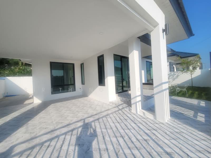 For Sale - อลิสาวิลล์ เฟส 4 ดอนขมิ้น ท่ามะกา กาญจนบุรี บ้านแฝด บ้านเดี่ยว สไตล์อังกฤษ ใกล้มอเตอร์เวย์ M81, Kanchanaburi