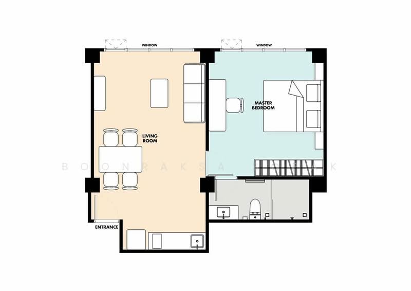 YOLK Residences : ยอร์ค เรสซิเดนซ์, กรุงเทพ, 121 129 Surawong Road, สุริยวงศ์, บางรัก, กรุงเทพ, 50 ตร.ม., อพาร์ทเมนท์ ให้เช่า, โดย Boonraksa Sopak, 500289116 - DDproperty.com