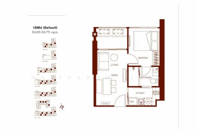 XT Huaikhwang, Bangkok, 244 Ratchadaphisek Road, Huai Khwang, Huai Khwang, Bangkok, 1 Bedroom, 35 sqm, Condo For Sale, by Nuttharom Linla, 500289265 - DDproperty.com