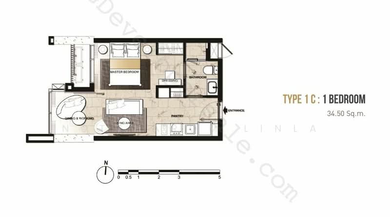 Hyde Sukhumvit 11, Bangkok, 11 Soi Sukhumvit 11, Khlongtoei Nua, Watthana, Bangkok, 1 Bedroom, 34 sqm, Condo For Sale, by Nuttharom Linla, 500290060 - DDproperty.com