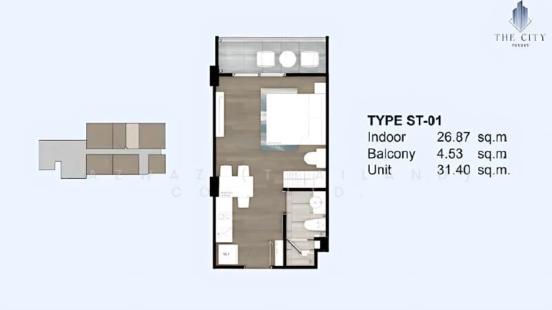 The City Phuket, Phuket, 8-29 Vichitsongkram Rd, Wichit, Muang Phuket, Phuket, Studio, 31 sqm, Condo For Sale, by Fazwaz (Thailand) Co., Ltd., 500290751 - DDproperty.com
