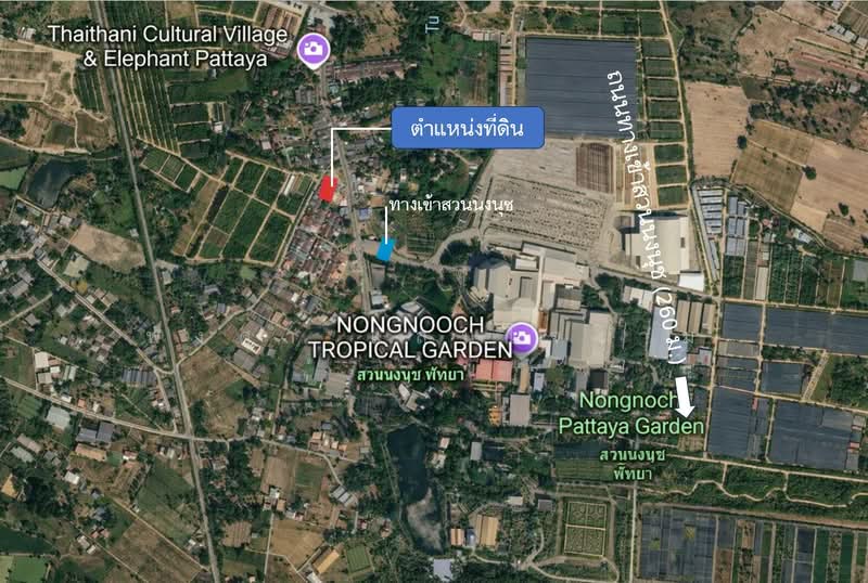 ขาย - ขาย ที่ดินเปล่า ทำเลทอง อ.สัตหีบ ชลบุรี ก่อนถึงทางเข้า สวนนงนุช พัทยา เพียง 260 เมตร ใกล้ สวนนงนุช, ชลบุรี