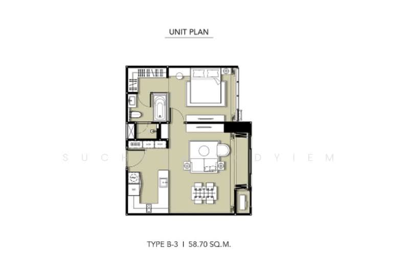 Hyde Heritage Thonglor, Bangkok, 1199 Sukhumvit Soi 59, Khlong Tan Nua, Watthana, Bangkok, 1 Bedroom, 59 sqm, Condo For Sale, by Suchada Yodyiem, 500292184 - DDproperty.com