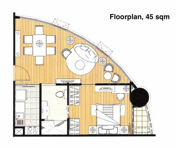 Le Luk Condominium, Bangkok, 1599 291 Sukhumvit Rd, Phra Kanong Nua, Watthana, Bangkok, 1 Bedroom, 45 sqm, Condo For Rent, by Boonraksa Sopak, 500292764 - DDproperty.com
