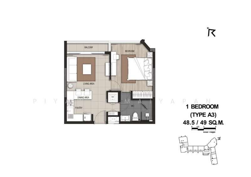 Menam Residences : แม่น้ำ เรสซิเดนท์, กรุงเทพ, 2088 ถนนเจริญกรุง, วัดพระยาไกร, บางคอแหลม, กรุงเทพ, 49 ตร.ม., คอนโด ขาย, โดย Piyawan Maiyapan, 500293861 - DDproperty.com