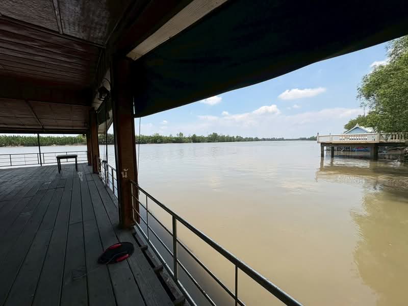 For Sale - For Sale Riverfront Land Bang Pakong River with large floating raft in Downtown Chachoengsao, Chachoengsao
