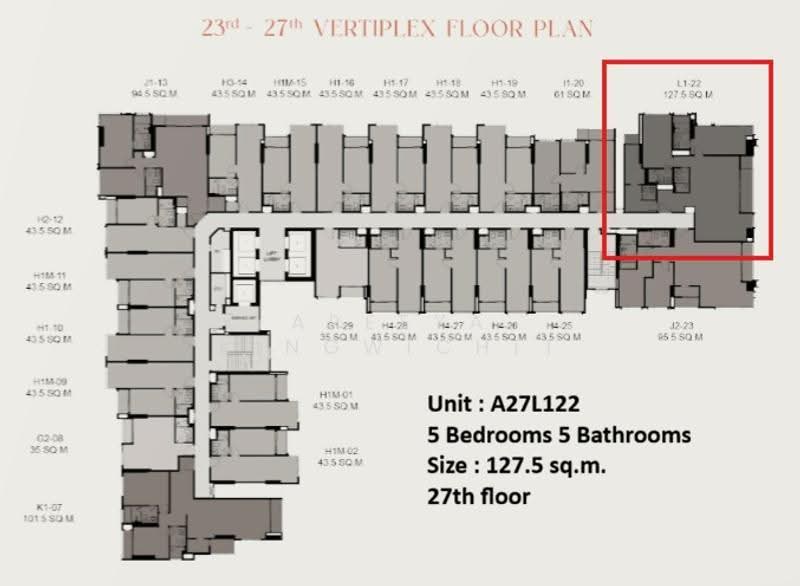Rhythm Charoennakhon Iconic, Bangkok, Charoen Nakhon Road, Khlong Ton Sai, Khlong San, Bangkok, 5 Bedrooms, 128 sqm, Condo Option To Buy, by Areeya Kingwichit, 500295200 - DDproperty.com