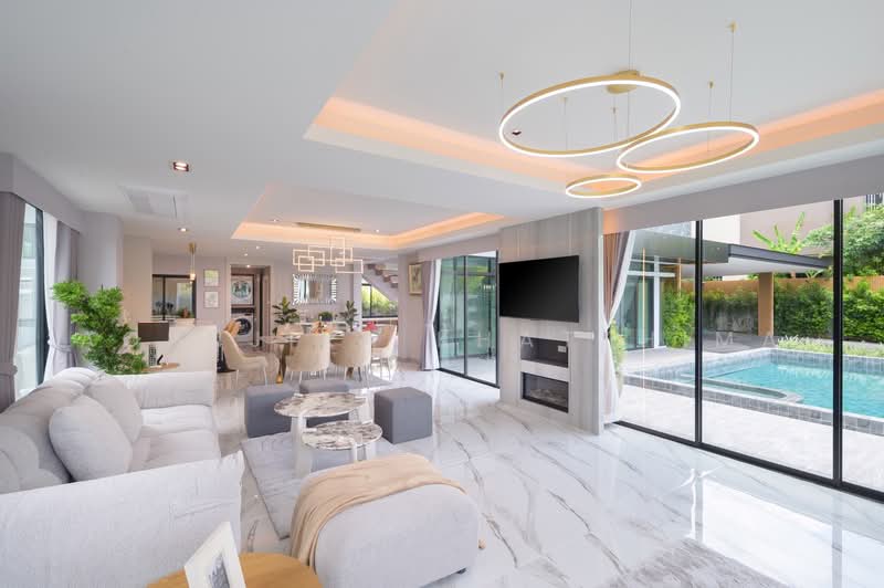 S2764 | Modern Luxury Pool Villa 496 sq.m. in Ruamchok Area | Only 7 Minutes to Central Festival, Chiang Mai, San Phi Sua, Muang Chiang Mai, Chiang Mai, 4 Bedrooms, 496 sqm, Single Detached House For Sale, by Aornjira Khatthima, 500295410 - DDproperty.com