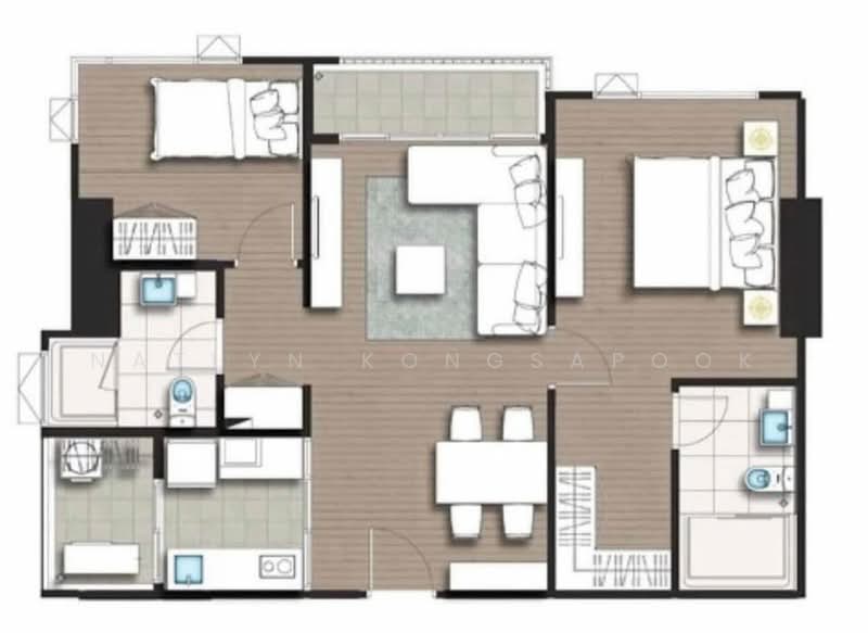 THE ROOM สาทร - ตากสิน, กรุงเทพ, 99 ถนนราชพฤกษ์, บุคคโล, ธนบุรี, กรุงเทพ, 83 ตร.ม., คอนโด ให้เช่า, โดย Natlyn Kongsapook, 500295894 - DDproperty.com