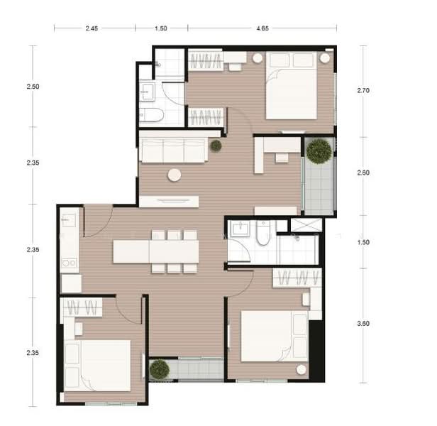 Nue District R9, Bangkok, 59 Rama 9 Road, Huai Khwang, Huai Khwang, Bangkok, 3 Bedrooms, 70 sqm, Condo For Sale, by Saranrat Pongklang, 500299670 - DDproperty.com
