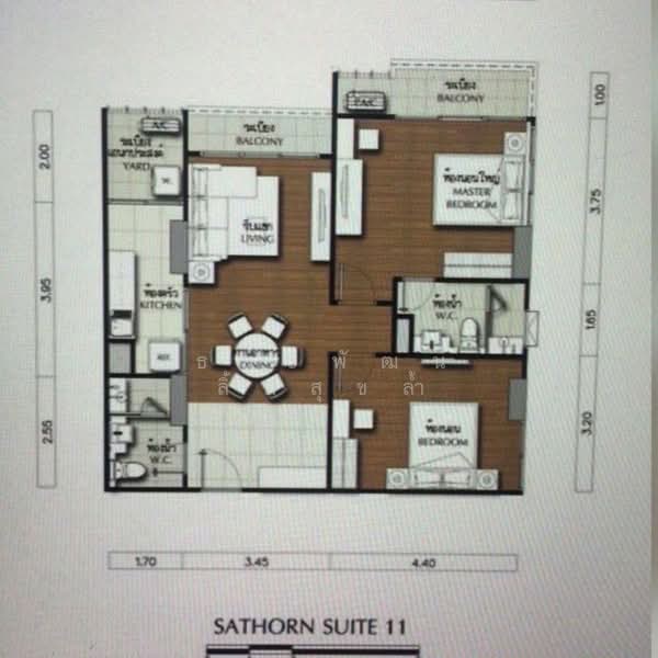 Supalai Elite Sathorn-Suanplu, Bangkok, 198 Suanphlu Road, Thung Maha Mek, Sathon, Bangkok, 2 Bedrooms, 96 sqm, Condo For Sale, by Thanapatana Limsouklam, 500302278 - DDproperty.com
