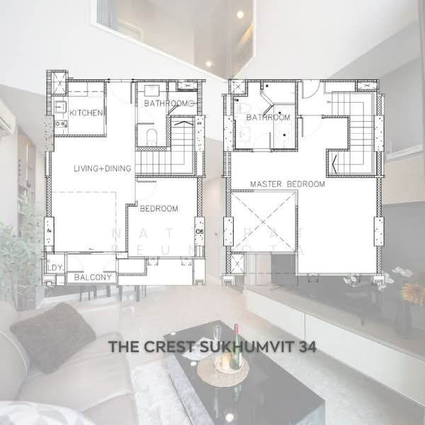 The Crest Sukhumvit 34, Bangkok, 778 Sukhumvit Road, Khong Tan, Khlong Toei, Bangkok, 2 Bedrooms, 98 sqm, Condo For Sale, by Nattapat Reunyota, 500304375 - DDproperty.com