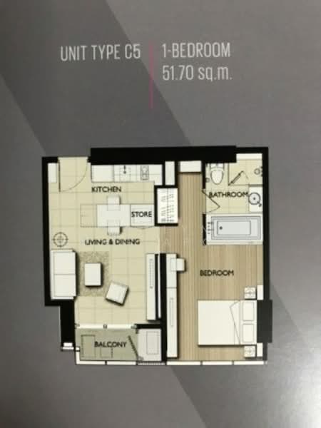 M Silom, Bangkok, 26 Narathiwas Ratchanakarin Road, Suriyawong, Bang Rak, Bangkok, 1 Bedroom, 53 sqm, Condo For Rent, by Natlyn Kongsapook, 500305304 - DDproperty.com