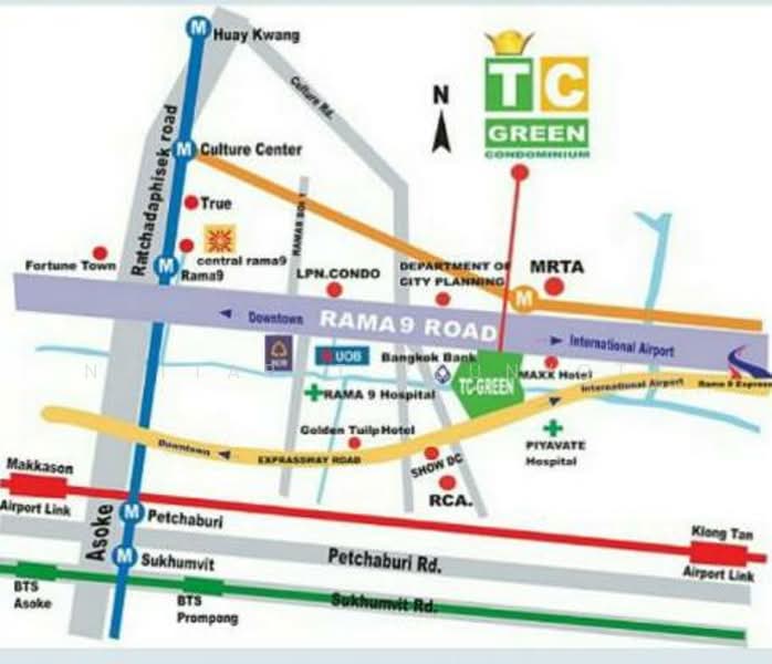 TC Green Rama 9 : ทีซี กรีน พระราม 9, กรุงเทพ, ถนนพระราม 9, ห้วยขวาง, ห้วยขวาง, กรุงเทพ, 60 ตร.ม., คอนโด ขาย, โดย Nattapat Reunyota, 500305321 - DDproperty.com