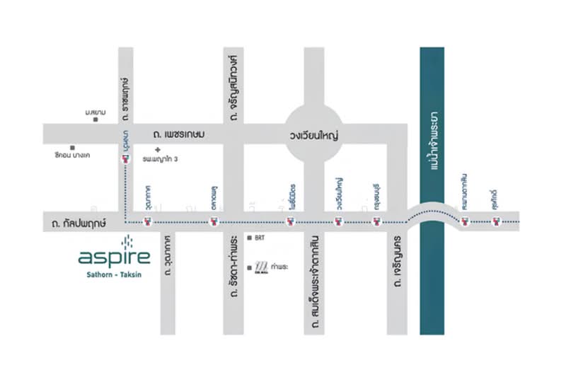 Aspire Sathon-Taksin (Copper Zone) : แอสปาย สาทร-ตากสิน (คอปเปอร์โซน), กรุงเทพ, 65 ถ.กัลปพฤกษ์ บางค้อ, บางค้อ, จอมทอง, กรุงเทพ, 47 ตร.ม., คอนโด ขาย, โดย คุณปุณยวีร์  ภู่ทอง (อ้อ), 500305686 - DDproperty.com