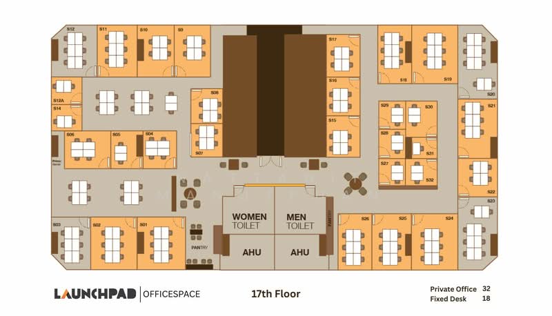 Launchpad, Bangkok, ปั้น, Silom, Bang Rak, Bangkok, , 22 sqm, Office Space For Rent, by Nattanit Manutphan, 500305758 - DDproperty.com