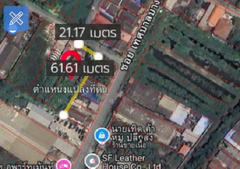 ที่ดินท้ายบ้าน สมุทรปราการ, Samut Prakan, Tai Ban, Muang Samut Prakarn, Samut Prakan, , 1,220 sqm, Land For Sale, by The Best Property ทอง, 500309015 - DDproperty.com