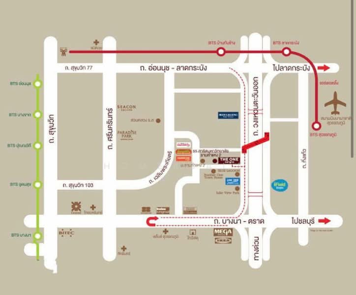 H2O Ram 2-Suvarnabhumi, Bangkok, Dok Mai, Prawet, Bangkok, 3 Bedrooms, 198 sqm, Townhouse For Sale, by Home4sale, 500309048 - DDproperty.com