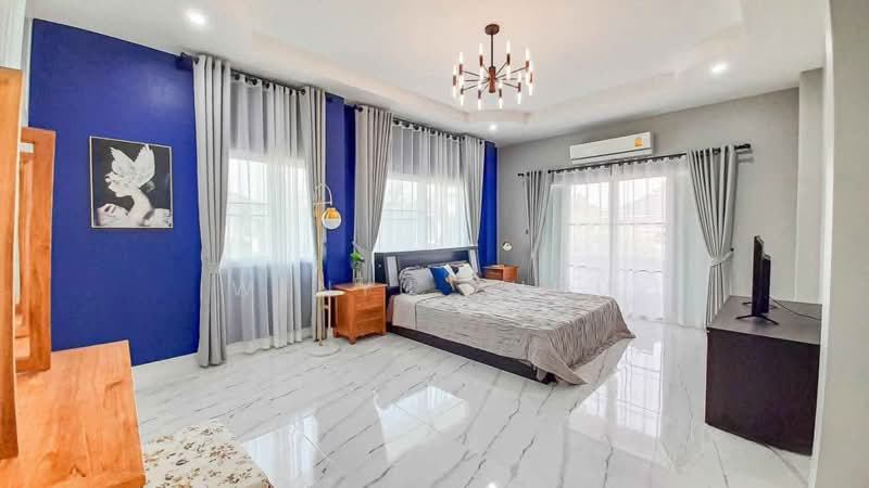 Regent home 1 Pool villa with a private swimming pool, landscaped garden area, and stone-decorated, Chiang Mai, Fa Ham, Muang Chiang Mai, Chiang Mai, 5 Bedrooms, 200 sqm, Villa For Rent, by Wenyu Zhou, 500309429 - DDproperty.com
