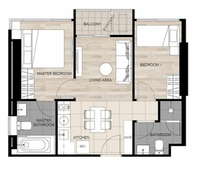 Oka Haus Sukhumvit 36, Bangkok, 3399 Rama 4 Road, Khong Tan, Khlong Toei, Bangkok, 2 Bedrooms, 50 sqm, Condo For Sale, by Jesadakorn Cohn, 500310038 - DDproperty.com