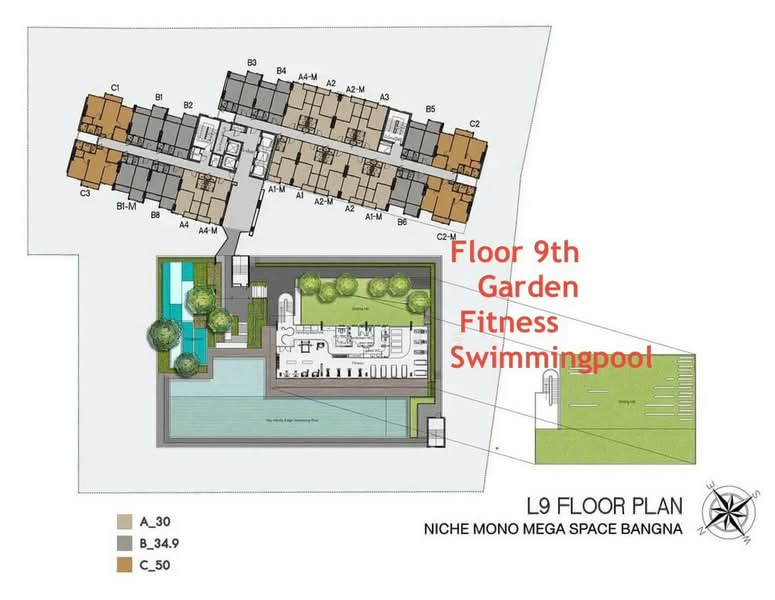 Niche Mono Mega Space Bangna : นิช โมโน เมกะ สเปซ บางนา, สมุทรปราการ, ถนนบางนา- ตราด (กม.6), บางแก้ว, บางพลี, สมุทรปราการ, 51 ตร.ม., คอนโด ขาย, โดย คุณเสรี, 500311867 - DDproperty.com