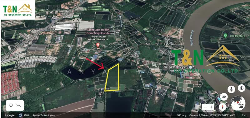 ที่ดินเปล่า 25-0-30 ไร่ บ้านโพธิ์ 8 ริ้ว ฉะเชิงเทรา, Chachoengsao, Saen Phu Dat, Ban Pho, Chachoengsao, , 40,120 sqm, Land For Sale, by MANANYA PHATHONG, 500311989 - DDproperty.com