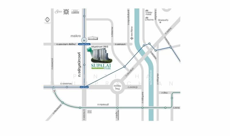 Supalai Park Yaek Fai Chai Station, Bangkok, 232 Charansanitwong Road 28/2, Ban Chang Lo, Bangkok Noi, Bangkok, 2 Bedrooms, 64 sqm, Condo For Sale, by Penpicha Phumprachian, 500312684 - DDproperty.com