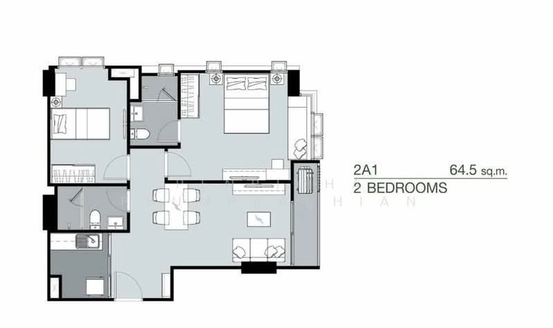 Supalai Park Yaek Fai Chai Station, Bangkok, 232 Charansanitwong Road 28/2, Ban Chang Lo, Bangkok Noi, Bangkok, 2 Bedrooms, 64 sqm, Condo For Sale, by Penpicha Phumprachian, 500312684 - DDproperty.com