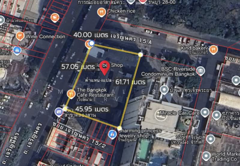 ที่ดิน 631 ตร.วา. ติดถนนเจริญกรุง, กรุงเทพ, คลองต้นไทร, คลองสาน, กรุงเทพ, 2,524 ตร.ม., ที่ดิน ขาย, โดย HOME Real Estate Service, 500313446 - DDproperty.com