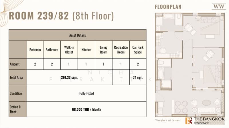 The Private Residence Rajdamri : เดอะ ไพรเวท เรสซิเดนซ์ ราชดำริ, กรุงเทพ, ซอยสารสิน 2 ถนนสารสิน, ลุมพินี, ปทุมวัน, กรุงเทพ, 261 ตร.ม., คอนโด ให้เช่า, โดย Nicha Peerakittikul, 500313799 - DDproperty.com