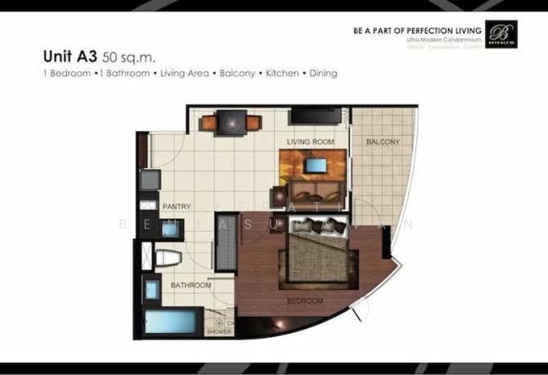 Beverly 33 by Aspira, Bangkok, 33 Sukhumvit Road, Khlong Tan Nua, Watthana, Bangkok, 1 Bedroom, 50 sqm, Condo For Sale, by Keerati Benjasupawan, 500314266 - DDproperty.com