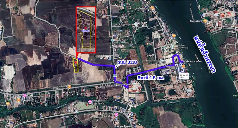 Vacant land in Mai Tra Subdistrict, Bang Sai District, Phra Nakhon Si Ayutthaya Province, Phra Nakhon Si Ayutthaya, สายปทุมธานี-เสนา, Mai Tra, Bang-Sai, Phra Nakhon Si Ayutthaya, , 6,800 sqm, Land For Sale, by Parinthida Sawuddisopakaykul, 500314977 - DDproperty.com