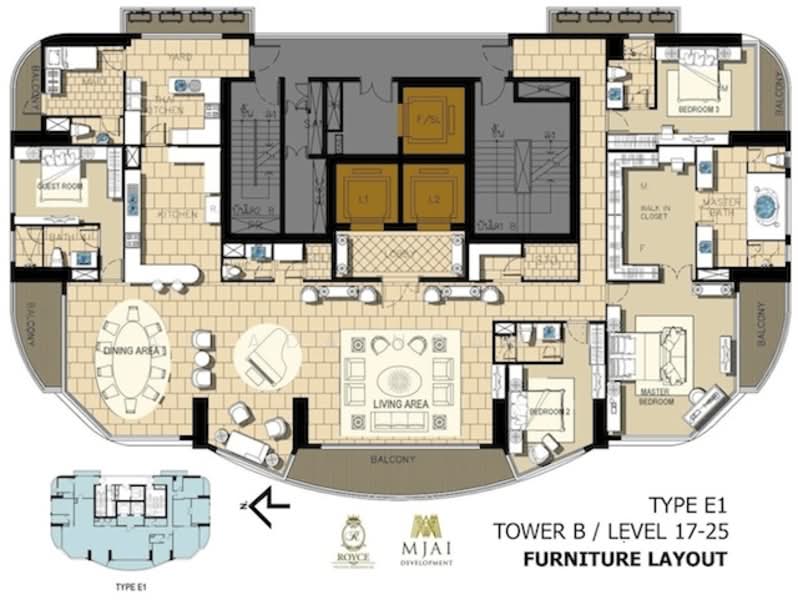 Royce Private Residences, Bangkok, 61 Soi Sukhumvit 31, Khlongtoei Nua, Watthana, Bangkok, 4 Bedrooms, 355 sqm, Condo For Sale, by Ailada Ngamsri, 500315482 - DDproperty.com