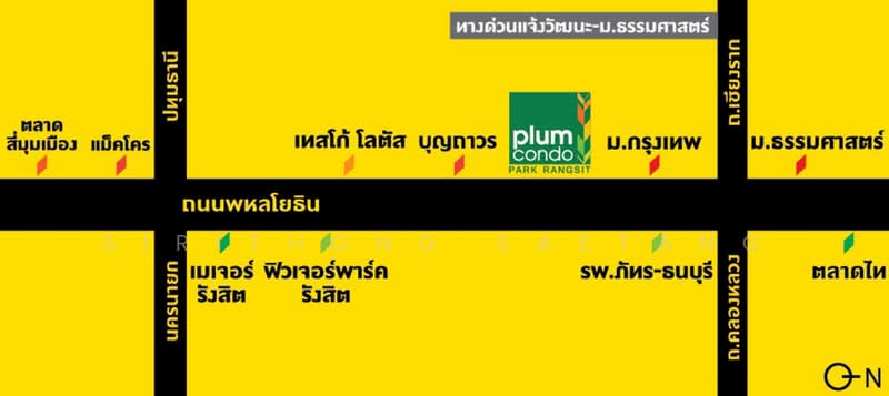 Plum Condo Park Rangsit, Pathum Thani, Paholayothin Road, Khlong Nung, Khlong Luang, Pathum Thani, Studio, 22 sqm, Condo For Rent, by Sirithong Saetang, 500315594 - DDproperty.com
