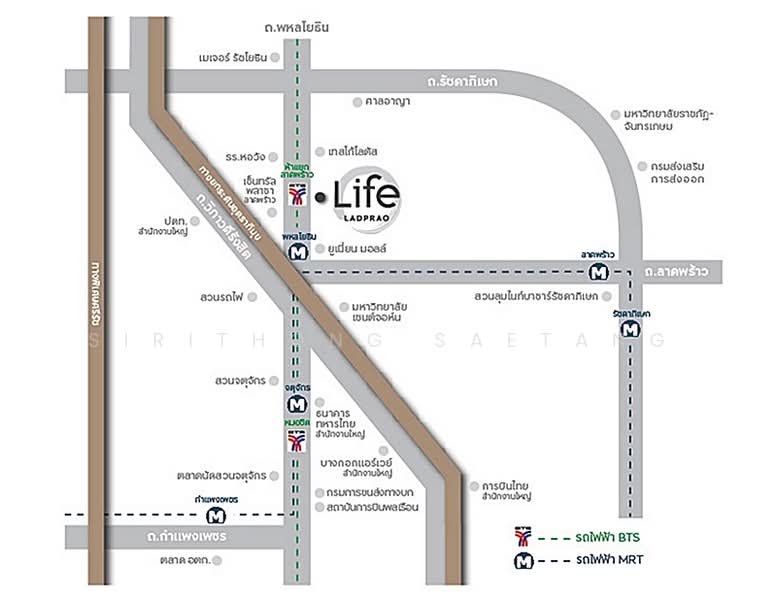 Life Ladprao, Bangkok, 992 Ladprao Road, Jom Phon, Chatuchak, Bangkok, Studio, 27 sqm, Condo For Rent, by Sirithong Saetang, 500315635 - DDproperty.com